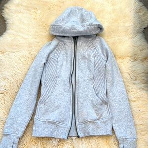 Lululemon athletic gray zip up hoodie